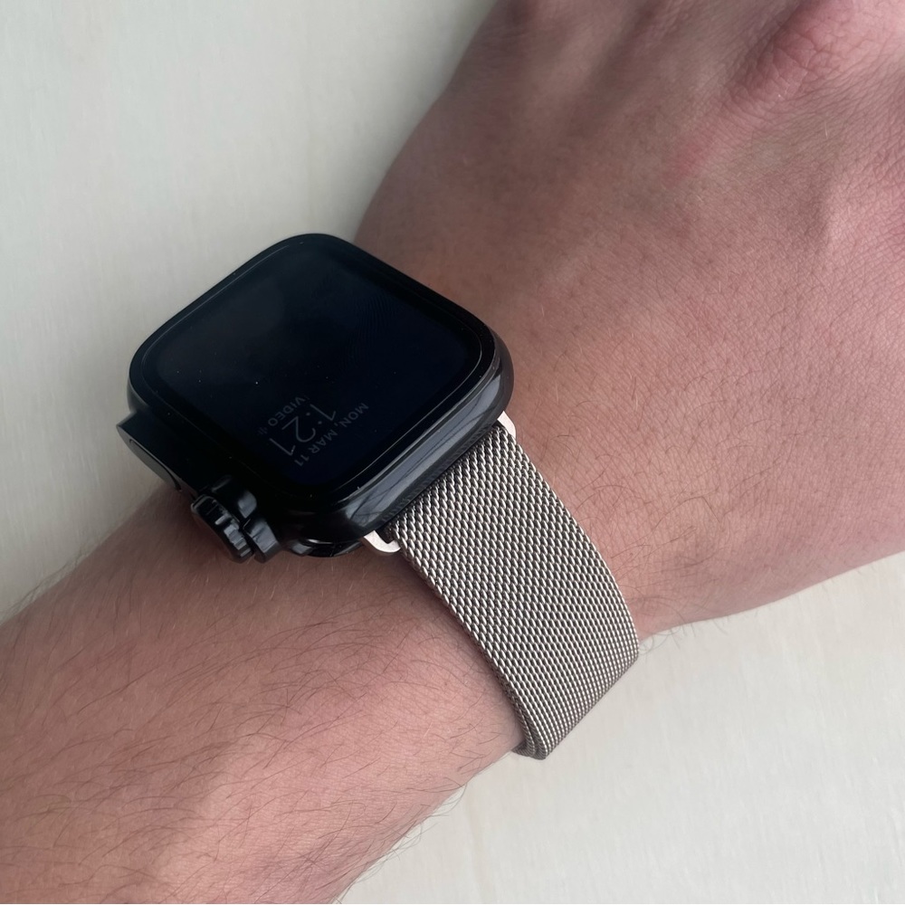 Never Used S/M/L 42mm Metal Mesh Apple Watch Band